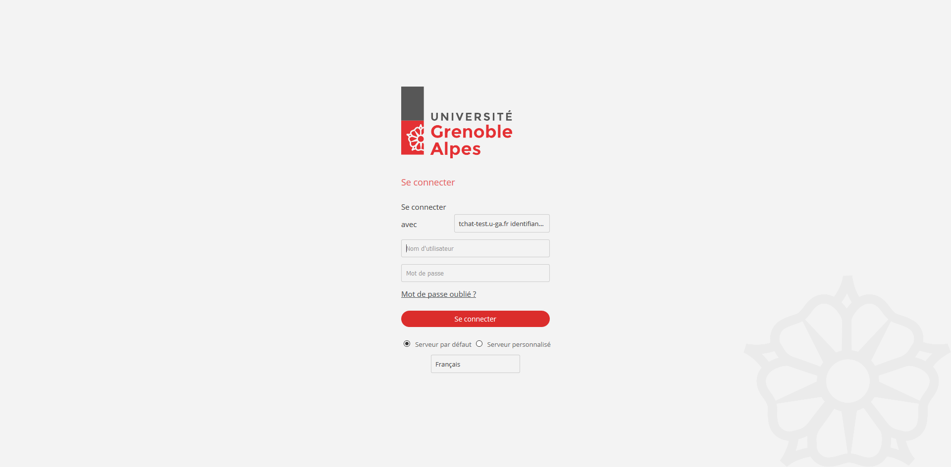 Riot im - Configuration de l'interface de connexion